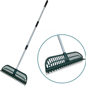 2 in 1 Artificial Grass Brush Garden Turf Rake Broom Brushing Machine