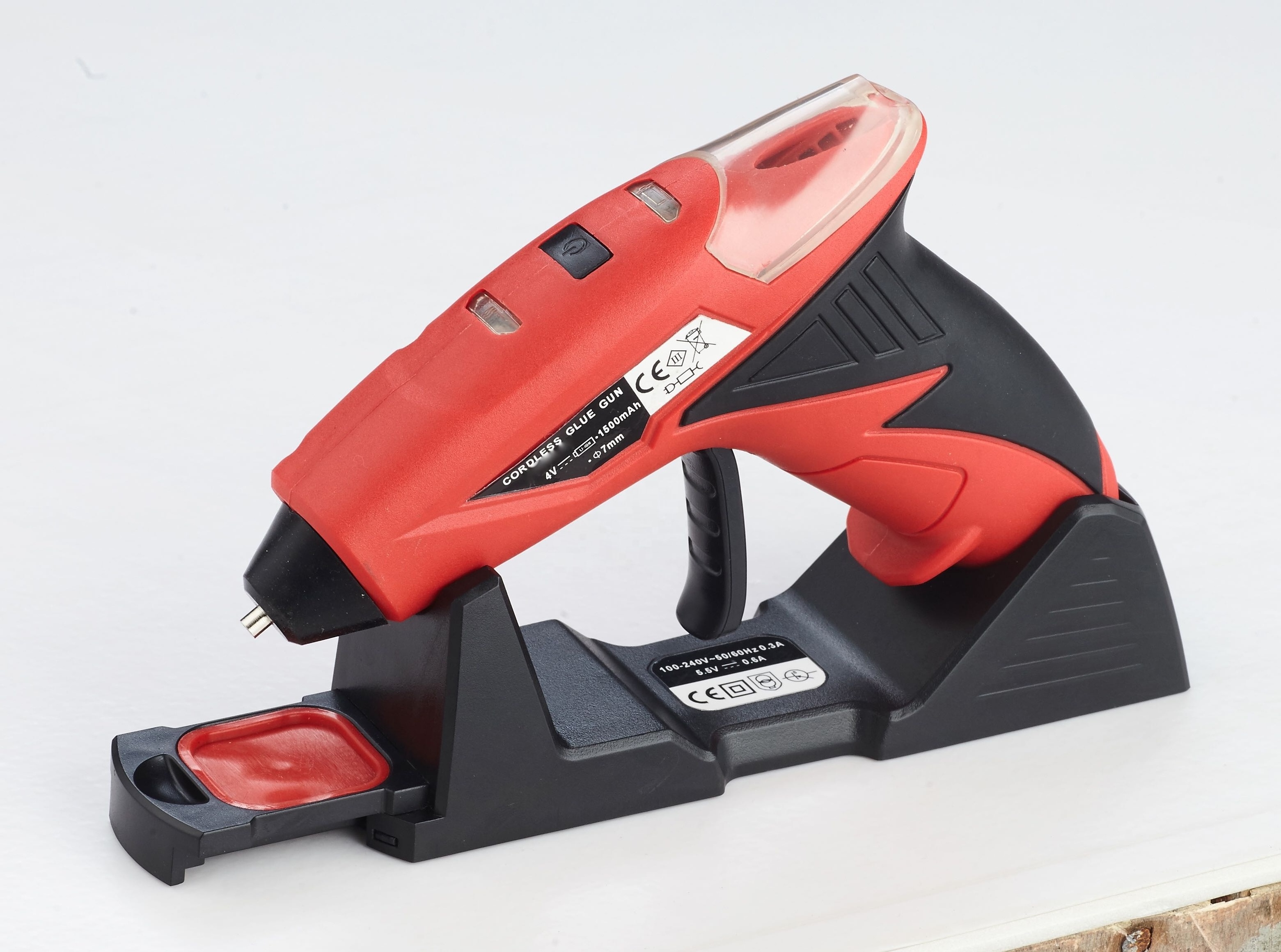 3.6V USB Cordless Rechargeable Wireless Electric Hot Melt Glue Gun with Stand Machine