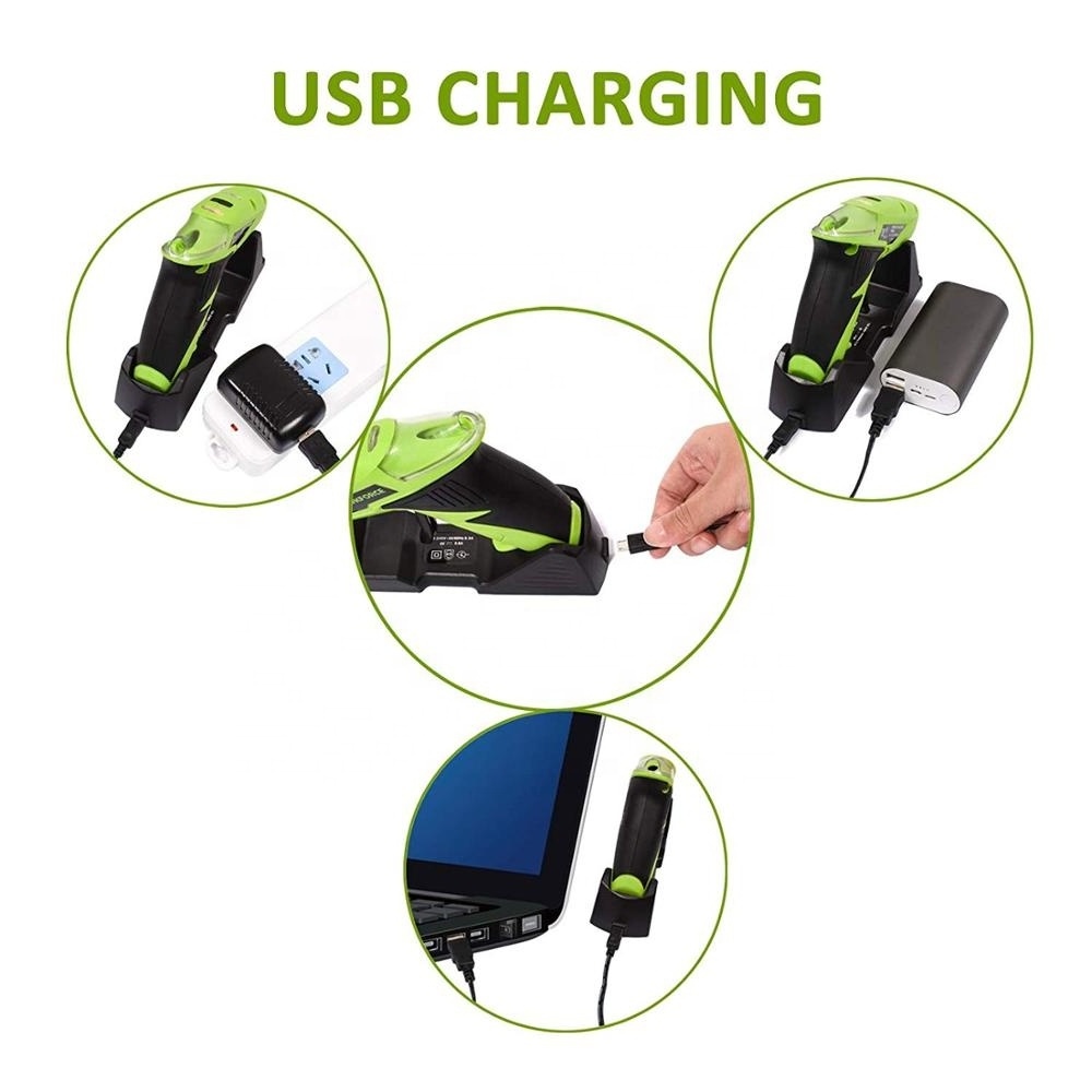 3.6V USB Cordless Rechargeable Wireless Electric Hot Melt Glue Gun with Stand Machine