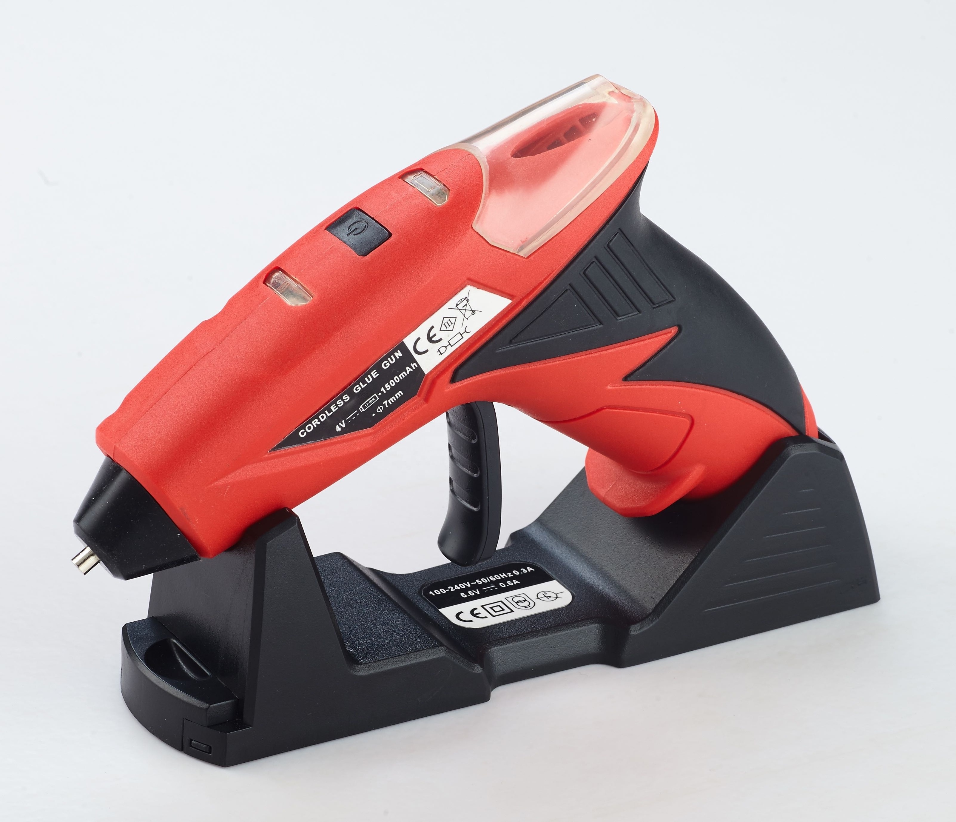 3.6V USB Cordless Rechargeable Wireless Electric Hot Melt Glue Gun with Stand Machine