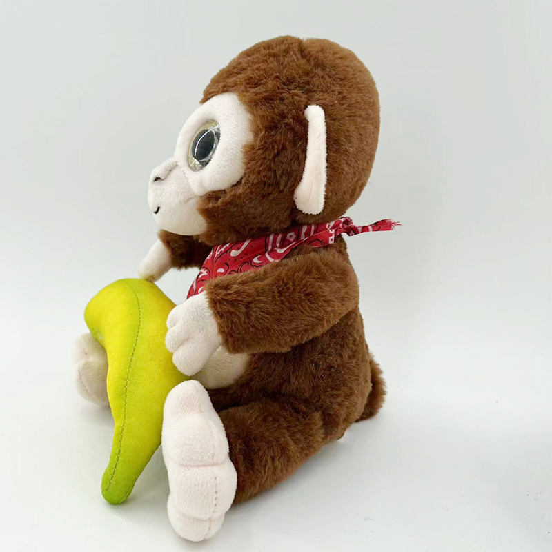 PP cotton electronic plush toy dancing rock star monkey toys for kids