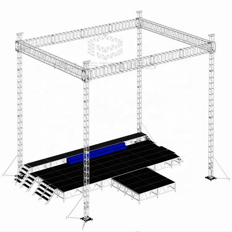 Truss display stage aluminum lighting truss assembly parts 290x290x1500mm G34