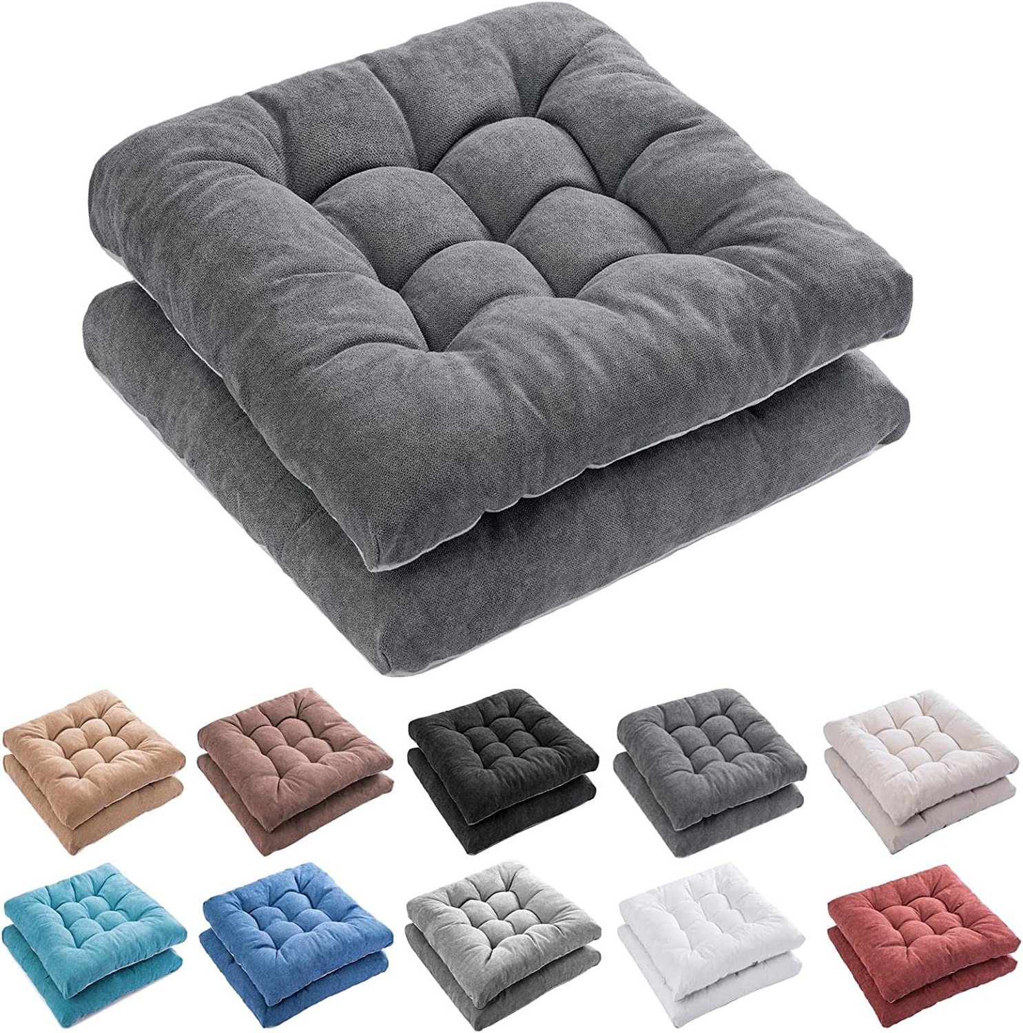 Customization Outdoor chair cushion High quality Furniture cushions 48.26 cm x 48.26 cm Floor wicker seat cushion