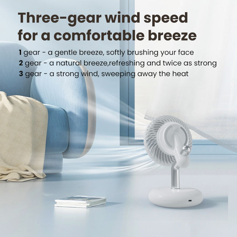 Best sale airflow portable&wearable rechargeable ultraquiet desktop fan mini jet turbo fan