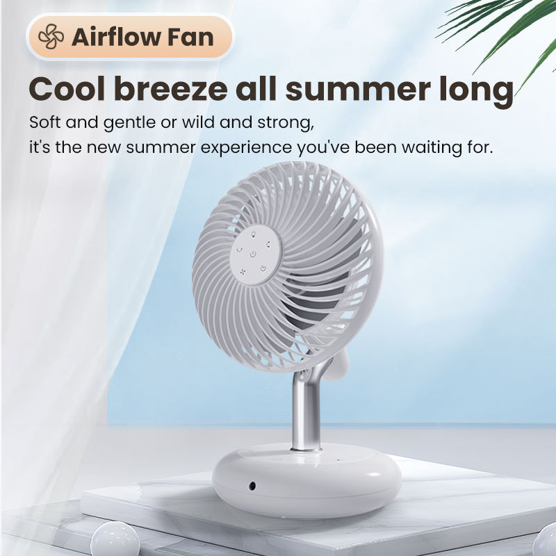 Best sale airflow portable&wearable rechargeable ultraquiet desktop fan mini jet turbo fan