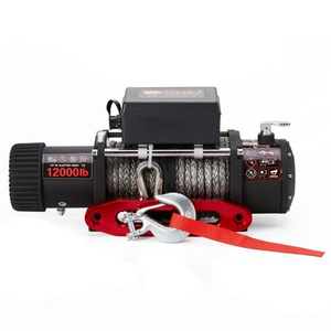 Off road 12V ATV/UTV 4*4 car electric winch 12000 lbs with synthetic rope