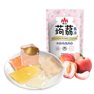 Snack Food High Dietary Fiber Oem Odm Enzyme Vegan Mango Grape Peach Flavor Weight Loss Jelly Body Slimming Konjac Jelly