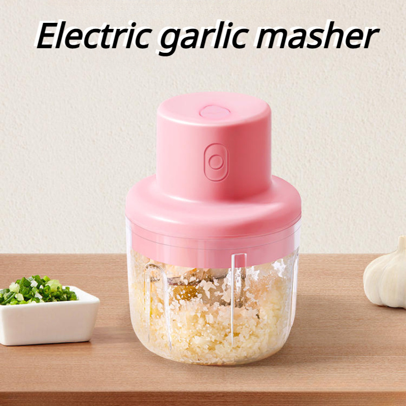 Wholesale Multifunction Mini Electric Garlic Chopper Onion Chopper Blender Garlic Grinder Masher Chili Vegetable Crusher