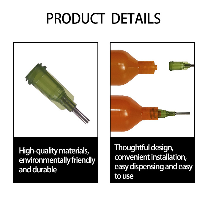 Customized Epoxy 3/5/10/30/55Cc Industrial Applicator syringe Blunt nozzle 18G dispensing protective glue dispensing tip Needles