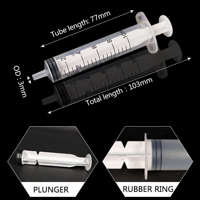 Disposable Automatic Cartridge Barrel Large Screw Retractable Luer Lock plastic Injection syringe sliding lock screw syringe