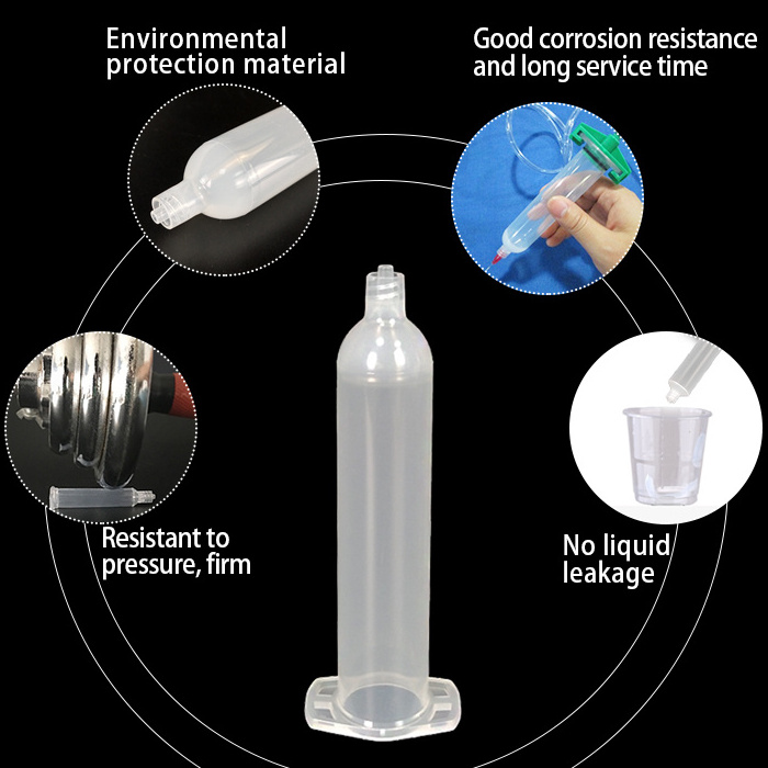 Glue cartridge tube syringe bucket Barrels Liquid Dispenser Industrial Us Japan Style Transparent Dispensing Barrel 3-55Cc