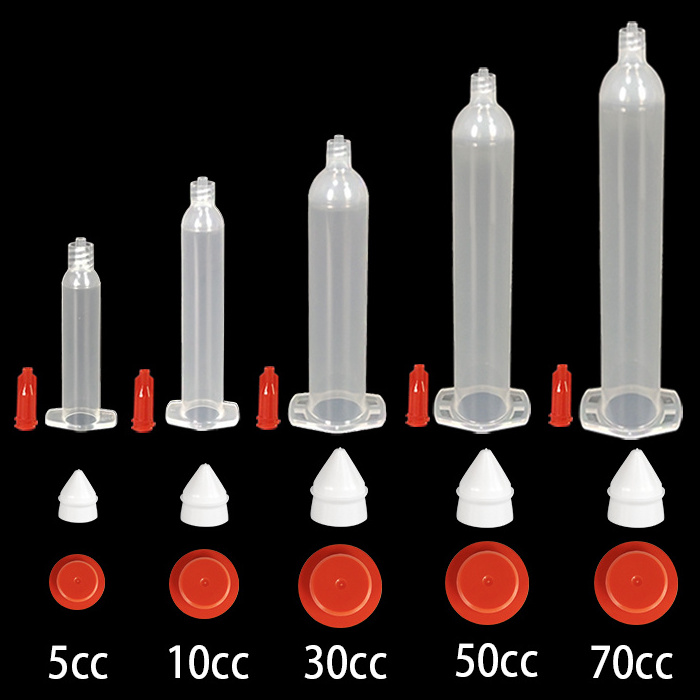 Glue cartridge tube syringe bucket Barrels Liquid Dispenser Industrial Us Japan Style Transparent Dispensing Barrel 3-55Cc