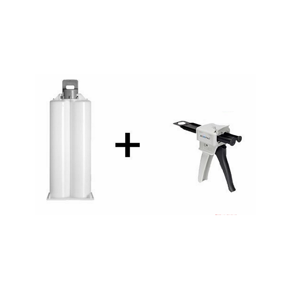 400ml PP Plastic Dual Components Barrel Syringe Cartridge For AB Glue Dispensing