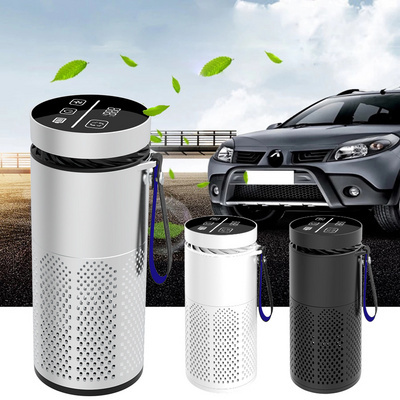 Desktop Portable Usb Mini Negative Ion Generator Hepa Filter Anion Fresh Ionizer Uv Vehicle Purifier Car Air Cleaner