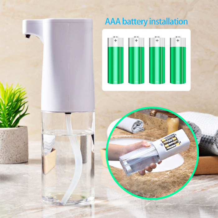 Plastic Electric Intelligent Touchless Commercial Auto Foaming Automatic Foamer Sanitizer Alcohol Disinfection Soap Dispenser