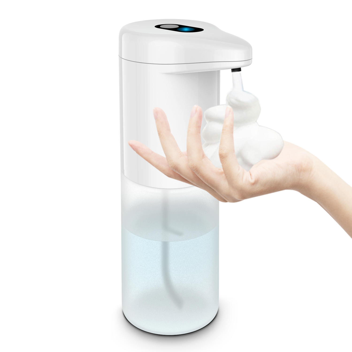 Plastic Electric Intelligent Touchless Commercial Auto Foaming Automatic Foamer Sanitizer Alcohol Disinfection Soap Dispenser