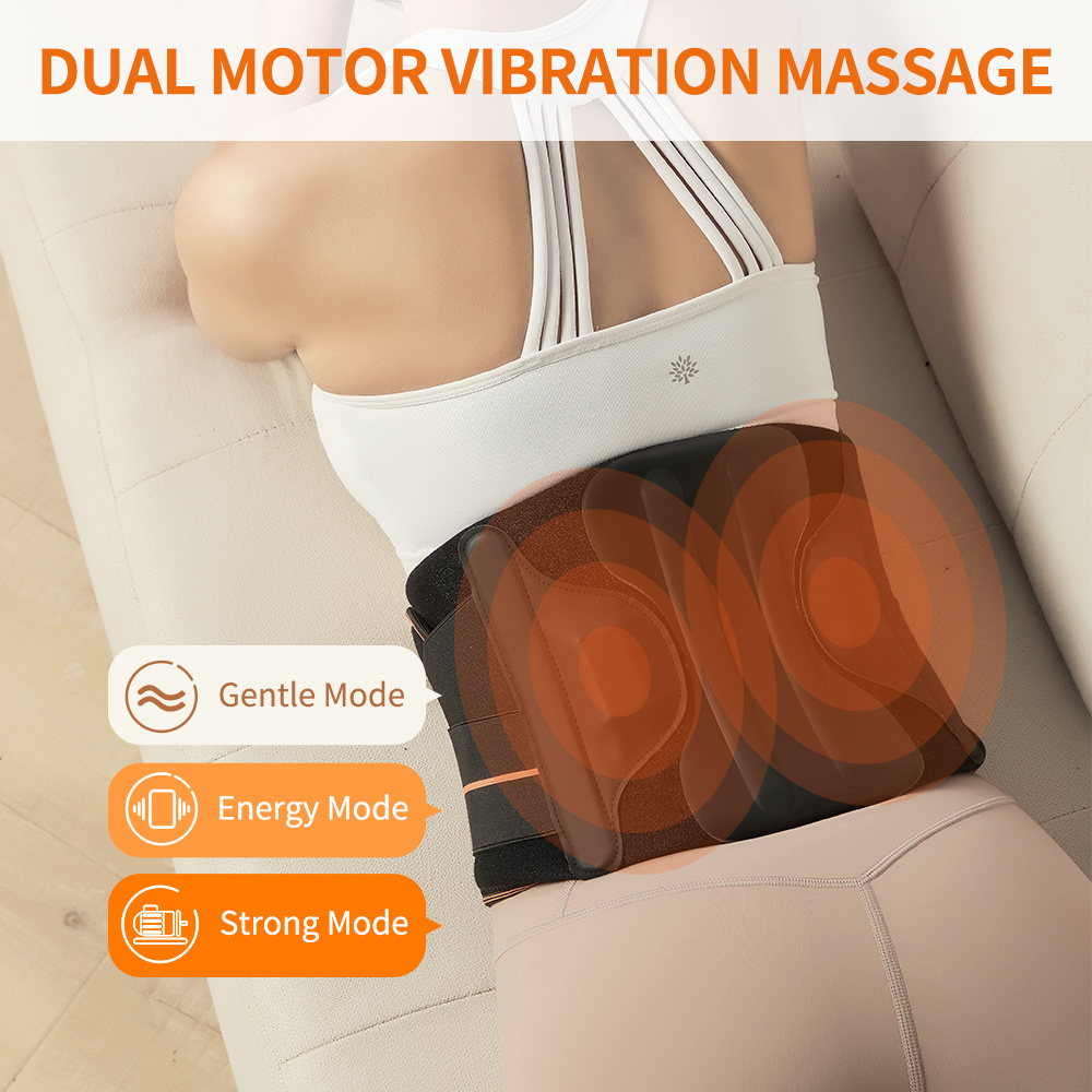 Heating Massage Belt Abdominal Slimming Belt Far Infrared Electric Waist Heating Massager USB Connection massage belt vibration