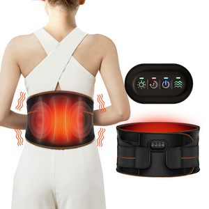 Heating Massage Belt Abdominal Slimming Belt Far Infrared Electric Waist Heating Massager USB Connection massage belt vibration