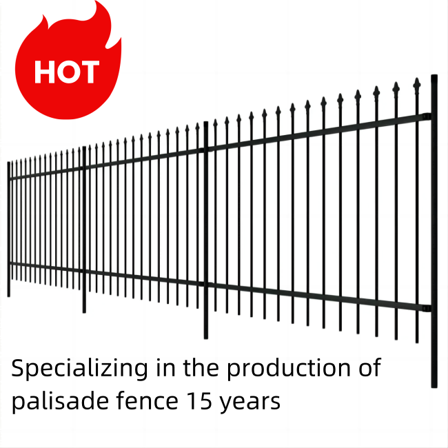 Hot sale modern home use metal fence wrought iron gate design