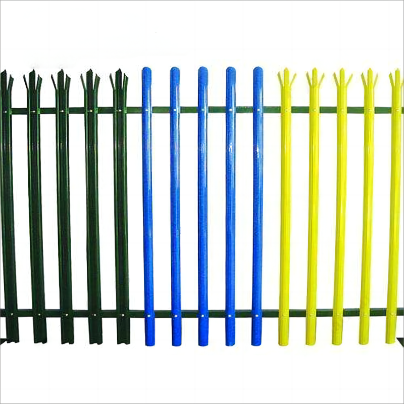 2024 hot sale steel palisade fence gate for sale / 2.4m high W pale steel security palisade fence factory