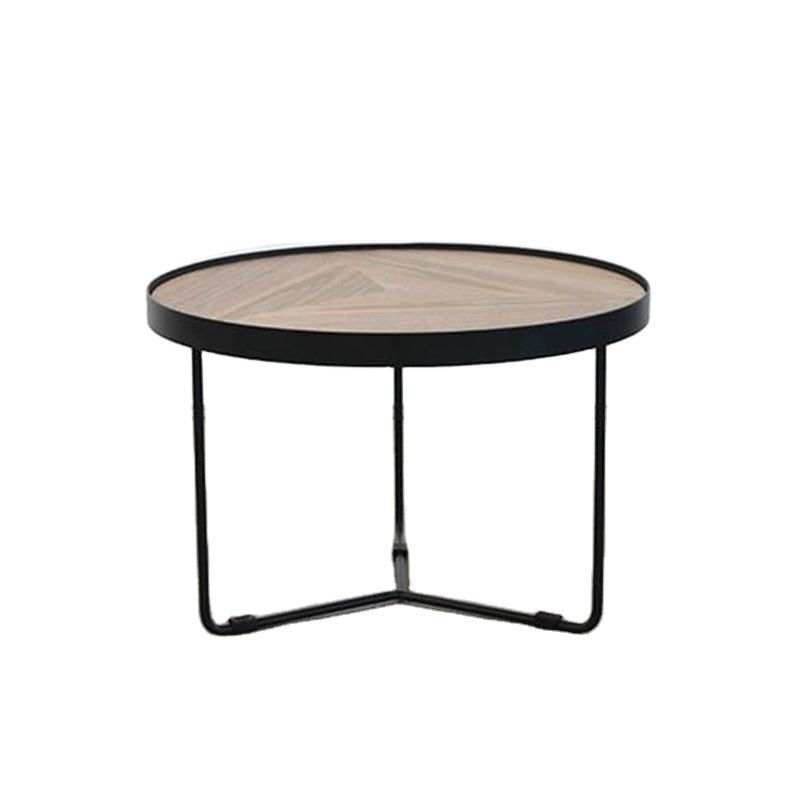 High quality metal furniture sets wooden top modern coffee tables