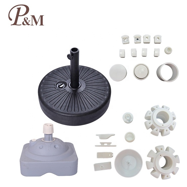 2022 one stop service hdpe pet abs pvc pp pc pe plastic beach umbrella parts plastic beach base