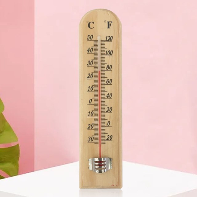 Hot Selling Garden Indoor Outdoor Wooden Thermometer