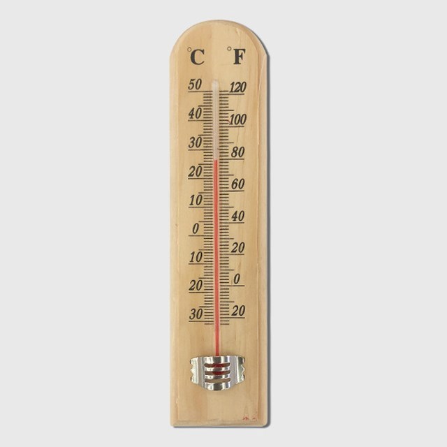 Hot Selling Garden Indoor Outdoor Wooden Thermometer