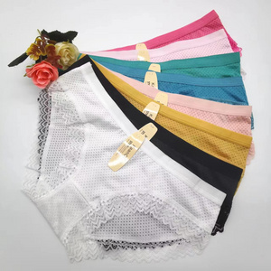 hot-selling Wholesale Summer Breathable Embroidery Jacquard Fabric Sexy Ladies Panties Underwear Cheap Price Lace Panties