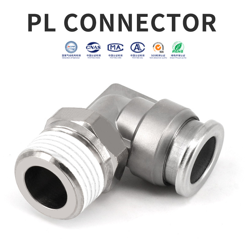 High Quality Stainless Steel  Pneumatic Push in Air Hose Coupling Touch Fittings