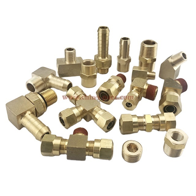 Push To Connector Push In Swivel Female Elbow 90 Degree TUBE OD X NPTF MALE DOT Air Brake Brass Fittings