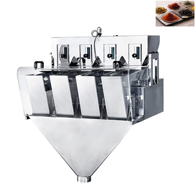 Detergent powder coffee powder protein milk powder 4 head linear weigher machine automatic filling packaging solution