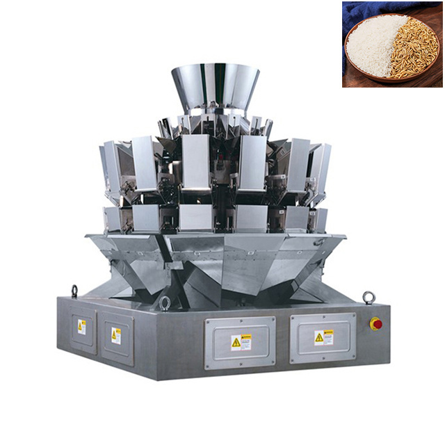 14 heads sugar filling weigher multifunctional automatic weighing filling packaging seeds detergent powder packing machine