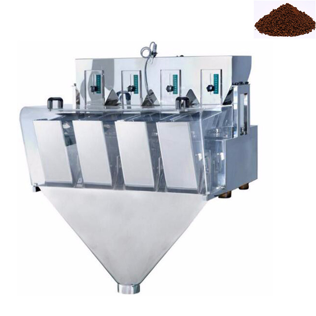 Detergent powder coffee powder protein milk powder 4 head linear weigher machine automatic filling packaging solution