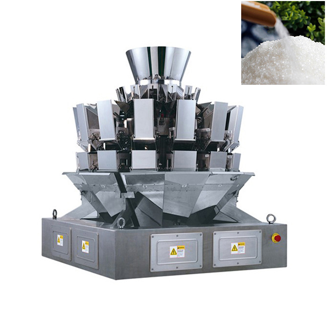 14 heads sugar filling weigher multifunctional automatic weighing filling packaging seeds detergent powder packing machine