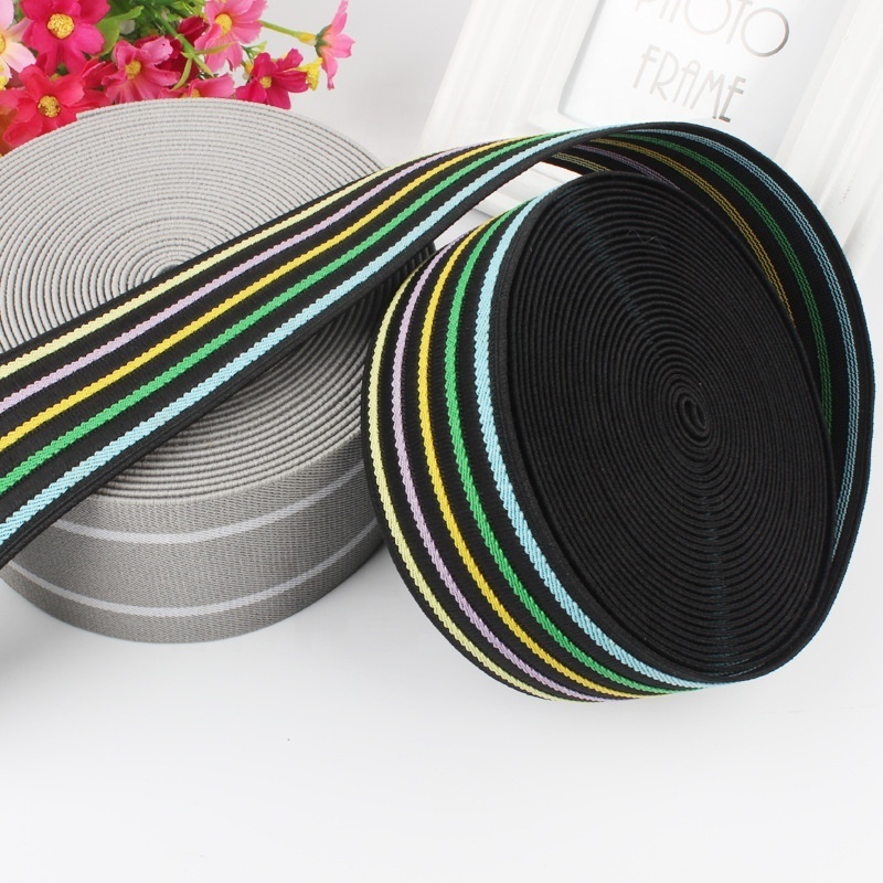 Custom Woven Ribbon Anti-Slip Jacquard/Embroidered Elastic Band/Underwear Elastic Waistband or Boxer jacquard elastic