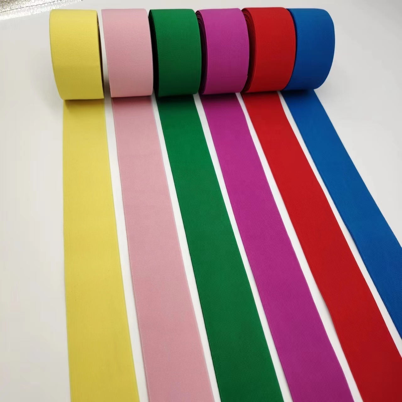 Wholesale Custom Nylon Elastic Band 2 Inch Embossed Elastic Belt Polyester Elastic Webbing For Wig Hats