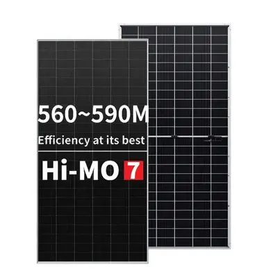 New LONGi Solar Hi-Mo 7 560w Bifacial Solar Panels  570w 580w 590 Watts Longi Solar Himo 7 Pv Module