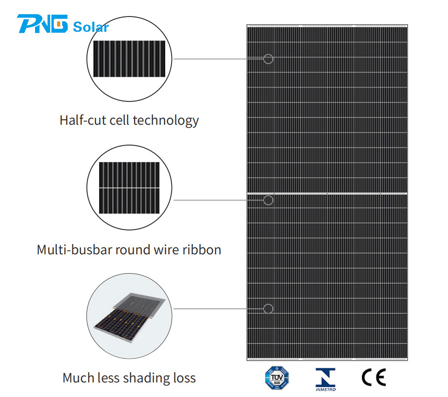 PNG 440w 450w 455w panel kit 144cells mono perc half cut 400w solar panels for homes