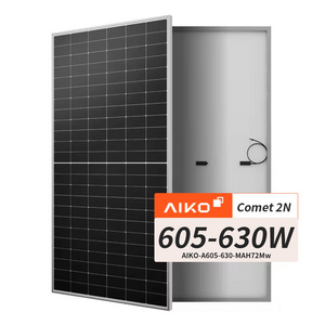 Germany Aiko Solar Panel Eu Stock 605Watt Solar 610W 615W 620W 625W 630W monofacial Photovoltaic Solar Panel