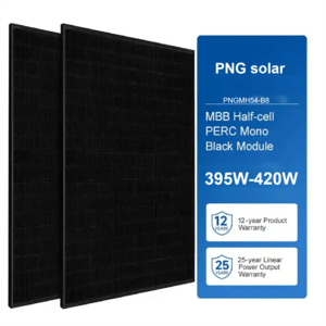 EU stock PNG Longi 395w 400w 405w 410w 415W 420W Shingled Solar module  With 25 years warranty