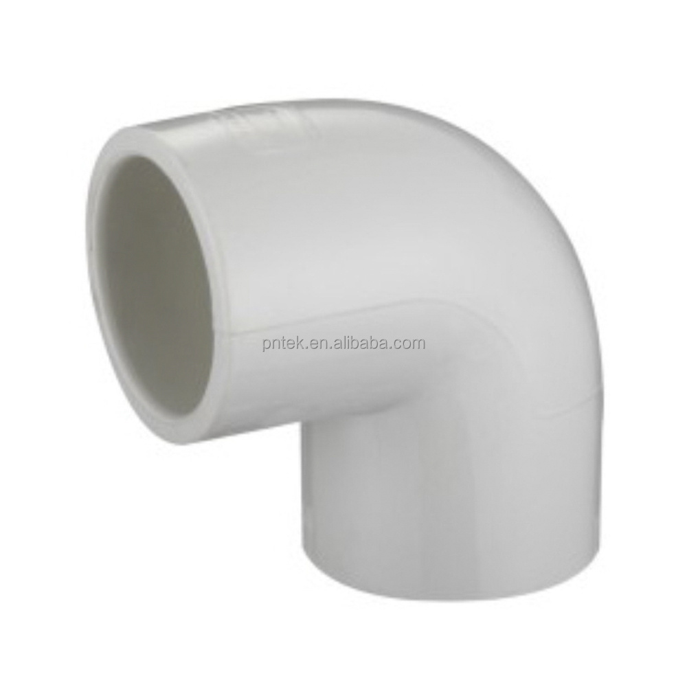 Customized Plastic Pipe Fittings PVC Gutter Fittings  Pipe Fittings SCH40  PVC Equal Tee 1/2