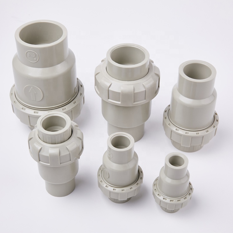 Pntek PPH 1/2'' ~ 8'' Single Union Check Valve Plastic Non Return Valve Check Valve for Industrial Piping System