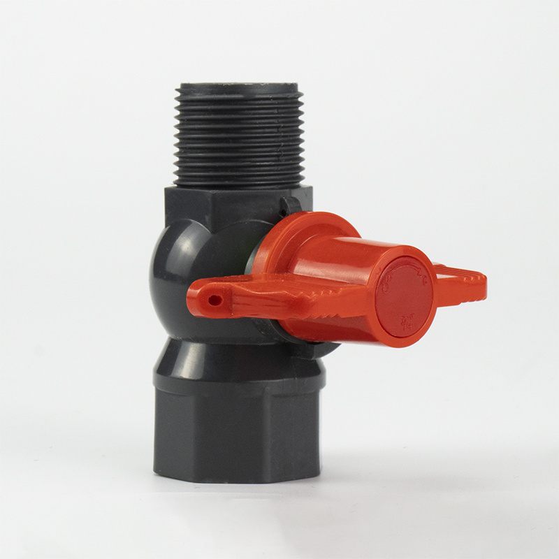 High Quality Male/Female Thread PVC-U Octagonal Ball Valve 3/4 inch Mini Water Valves PN10 PN16