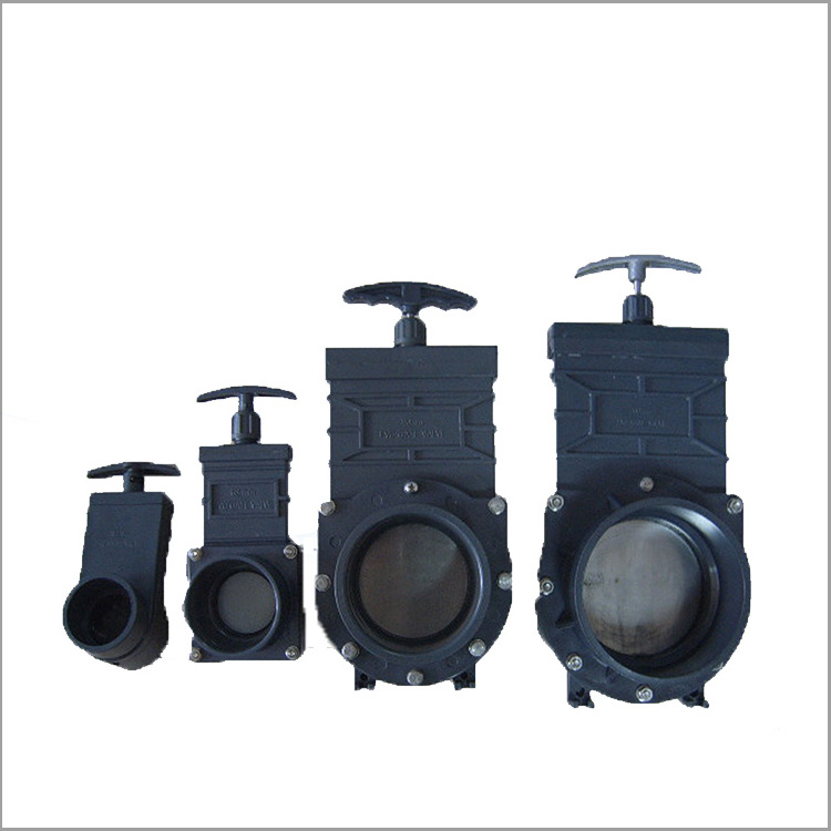 2023 OEM Pntek Control Flow Water Plastic PVC Water Slide Gate Valve 4 inch ABS or PP Handle