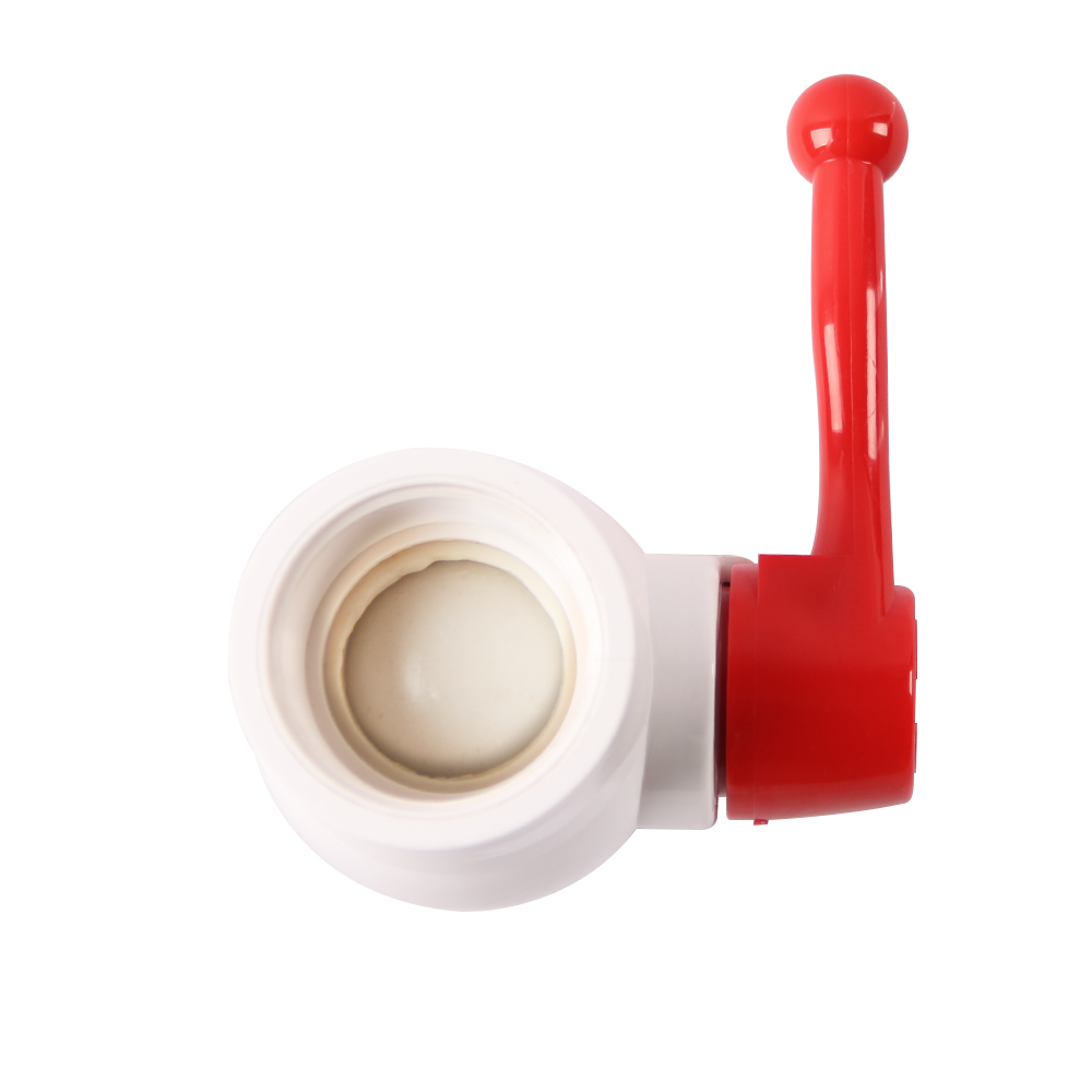 Agricultural irrigation system 2 inch UPVC Compact Ball Valve With Long Handle White Body Red Handle For Control Flow Water