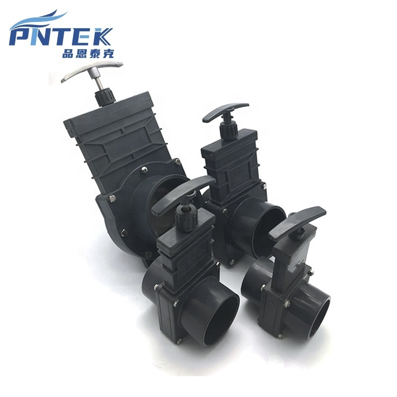 High Quality Pntek Gate Valve Cheaper First Choice 1/2-8 inch Plastic PVC Water Knife Gate Valve Slide Gate Valve 4 inch 6 inch