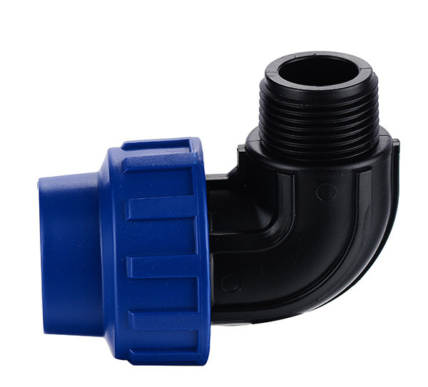 PP Factory Price Polypropylene Compression Fittings Pipe Accessories Plastic Joint Elbow For Irrigation