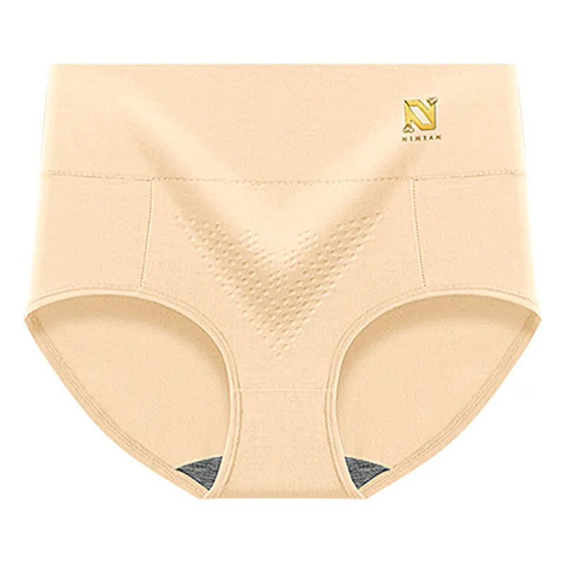 High Quality Breathable hip lifting high-waist briefs Chinese honeycomb cotton panties hip seamless women plus size briefs