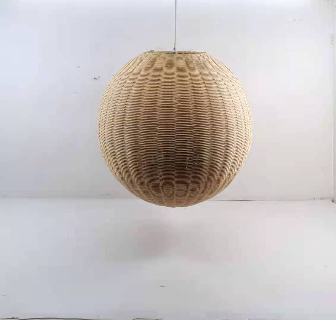 Modern Bamboo Hanging Style Art Creative Wood Light Weaving Wooden Pendant Lampshades